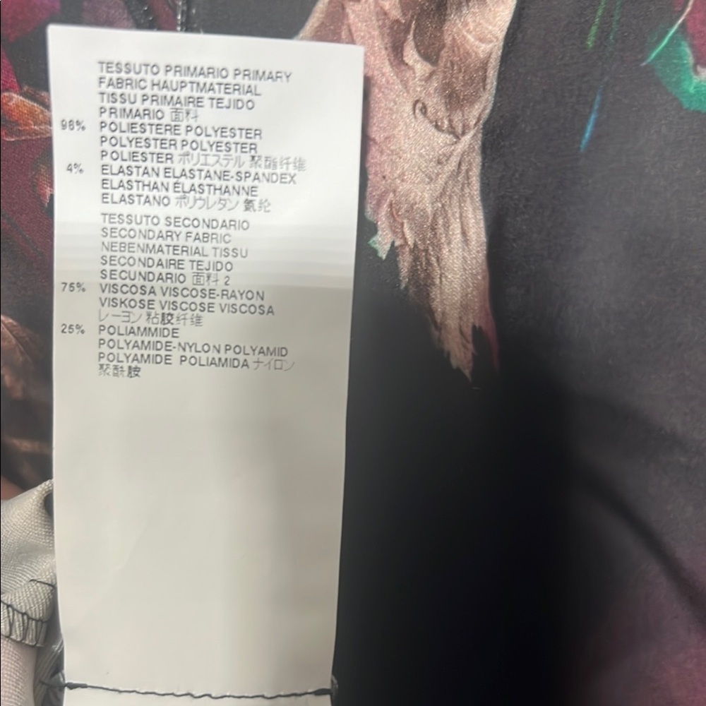 Just Cavalli - Floral Black Dress EU 44 - Picture 8 of 8